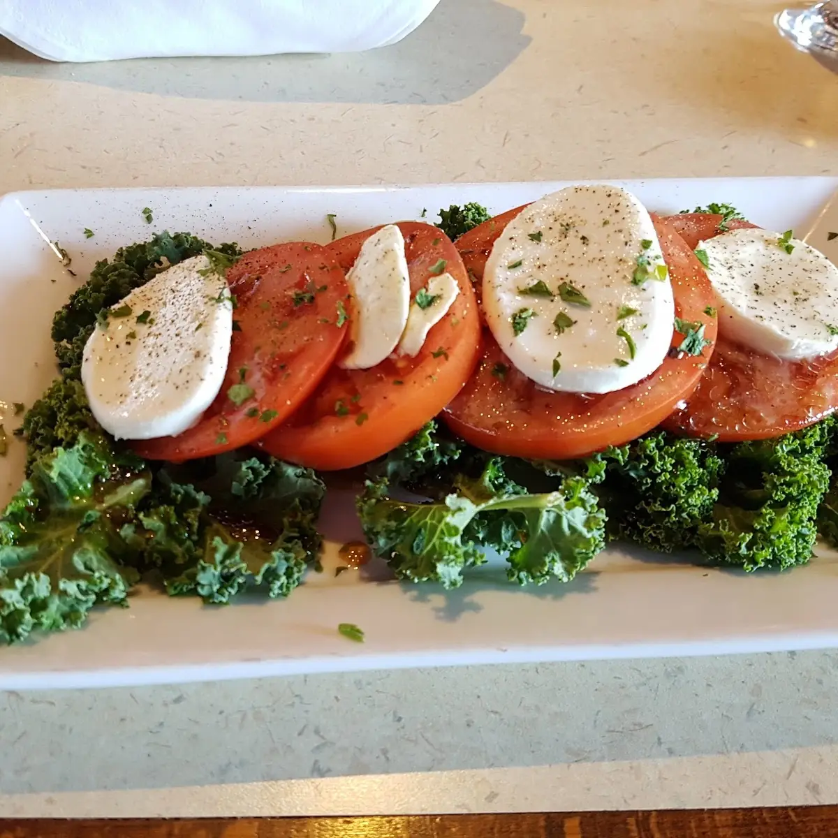 Caprese and Kale Salad, Casa Paolo