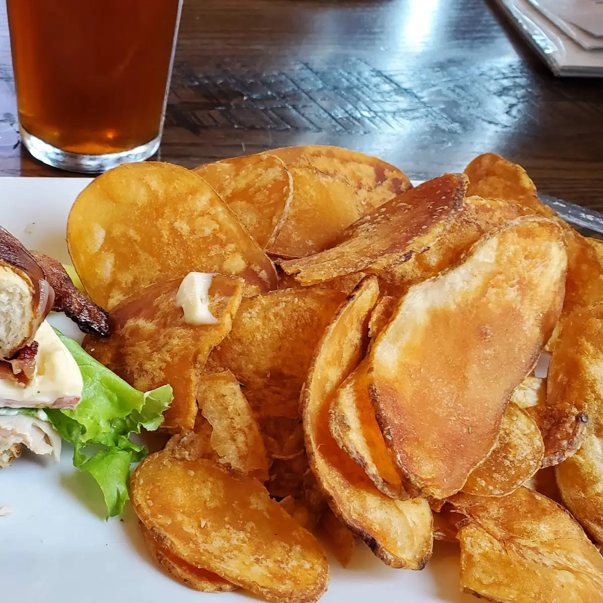 Turkey Bacon and Chips