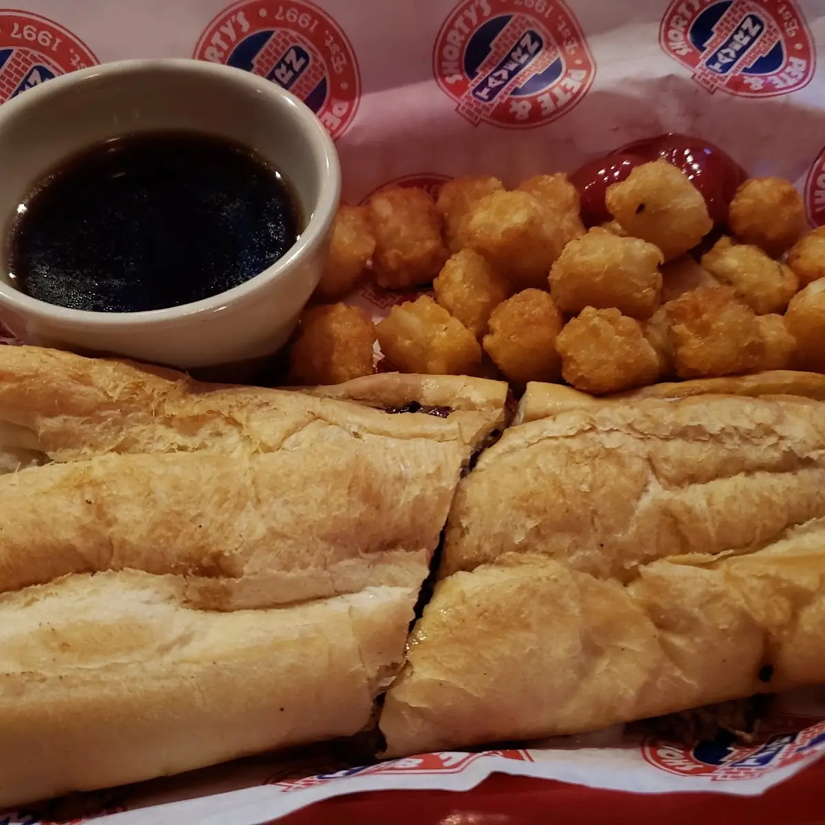 French Dip & Tater Tots
