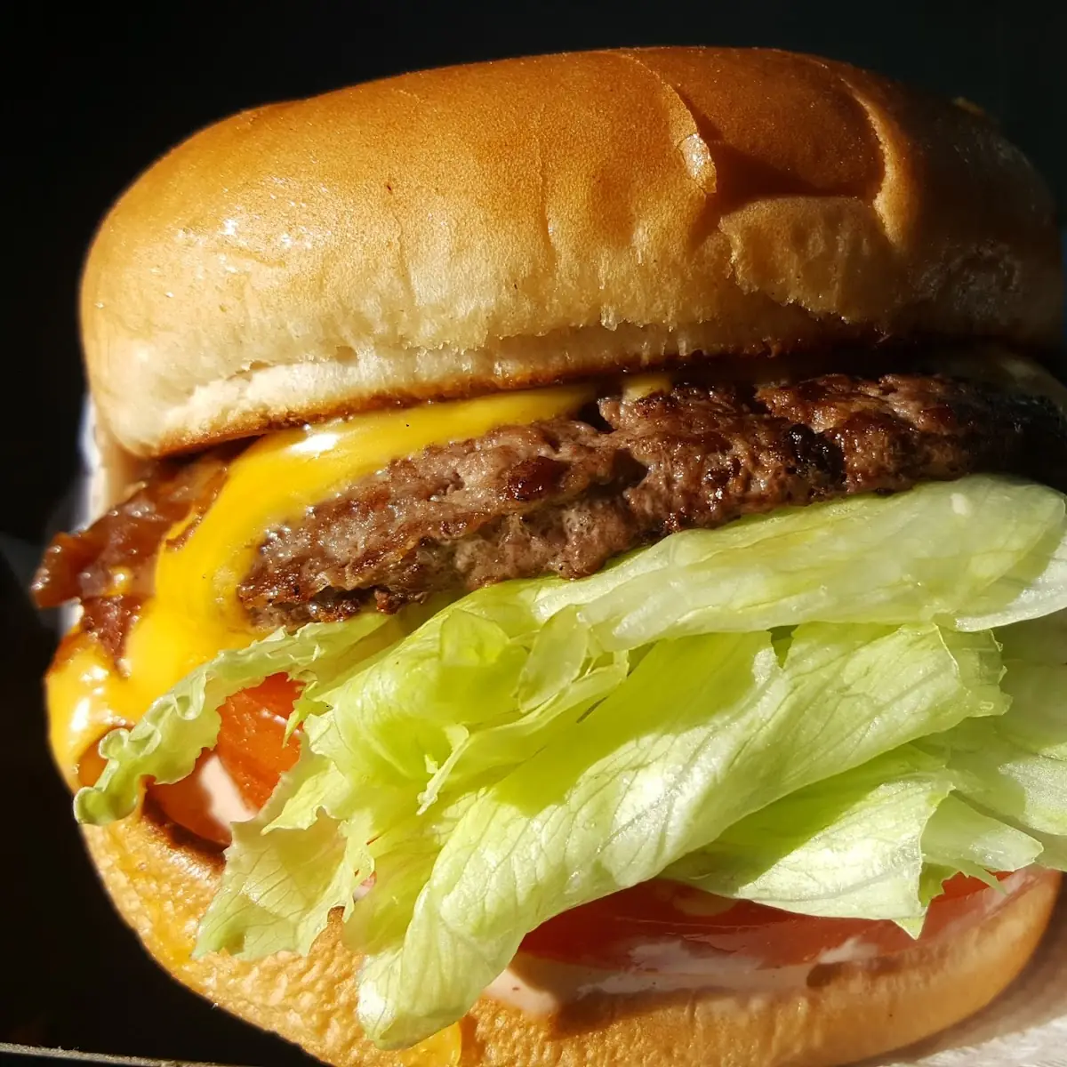In N Out Double Double with Cheese and Grilled Onions