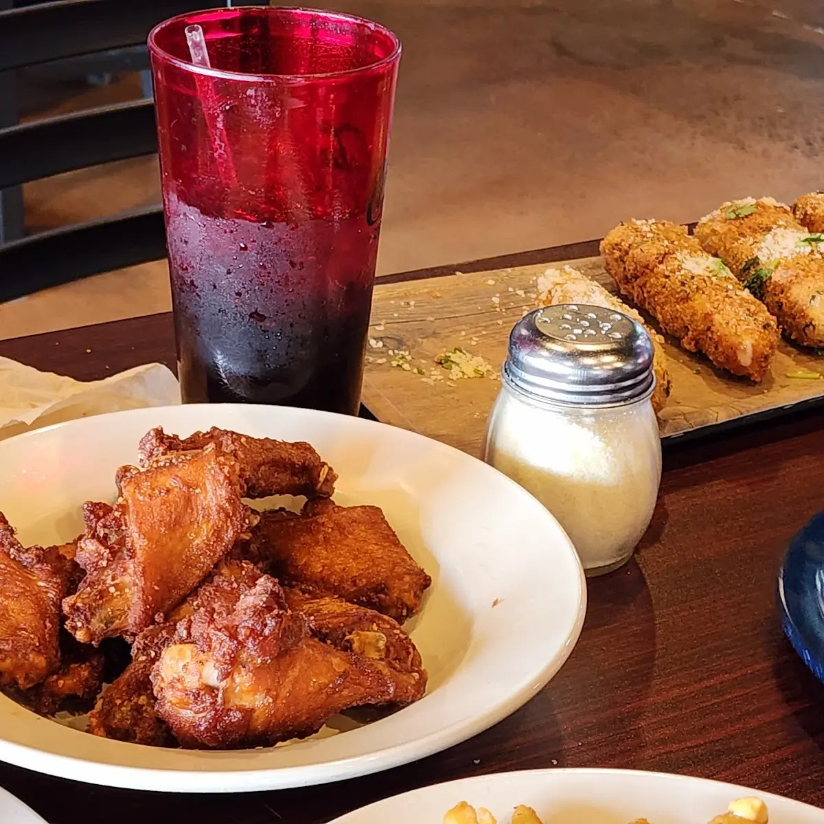 Plain Wings and Mozzarella Sticks