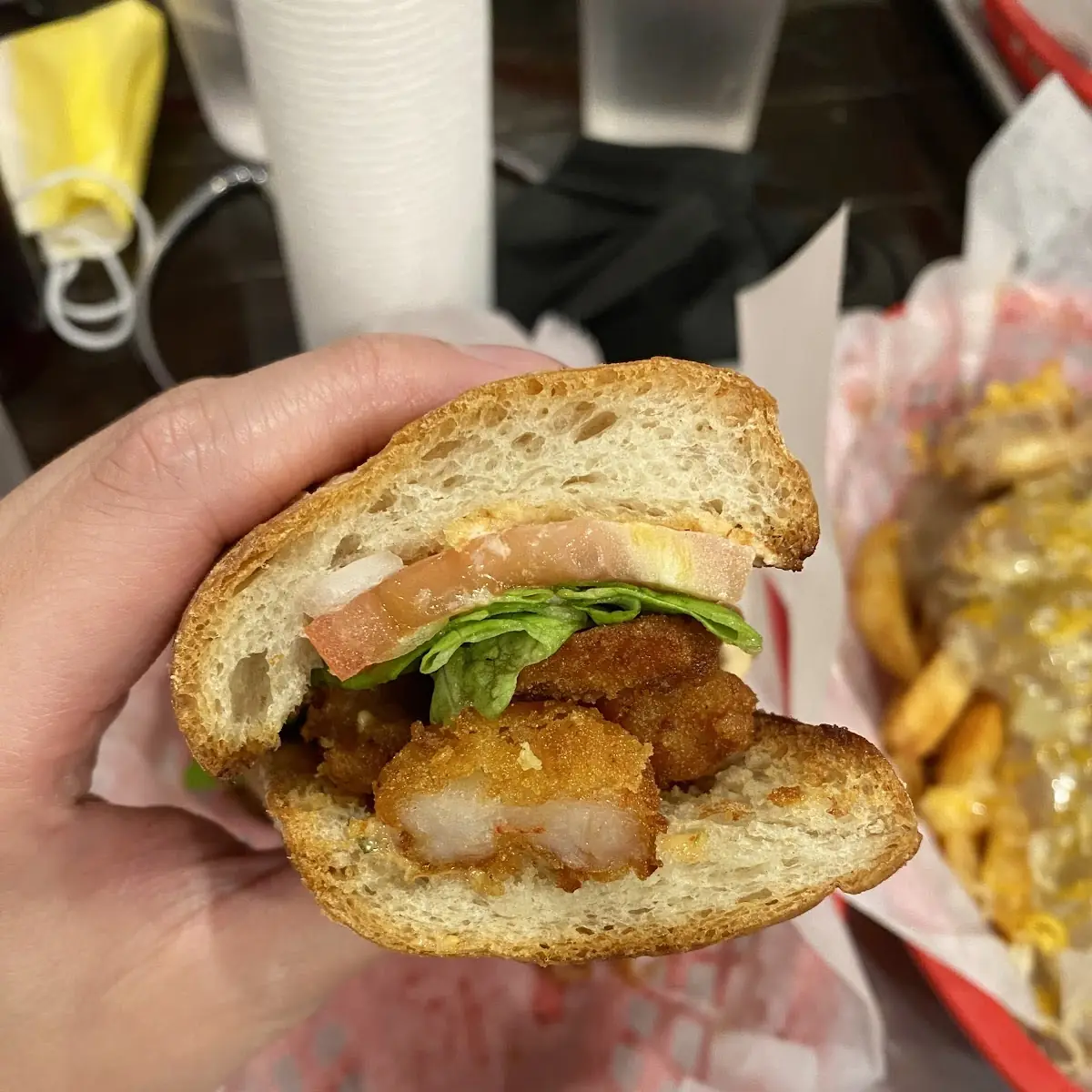 Fried Shrimp PO Boy