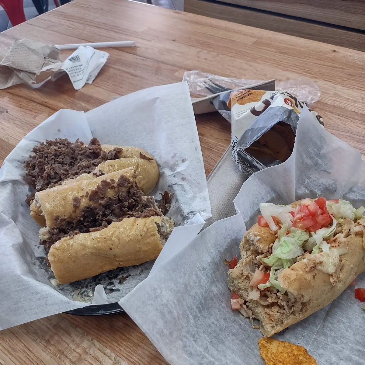 Philly Cheesesteak and Chicken Cheesesteak