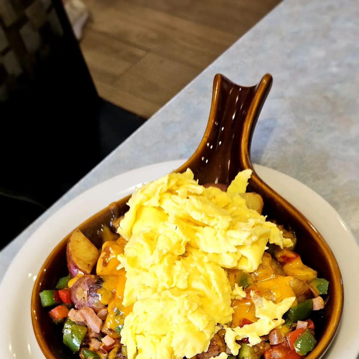 Huevos Rancheros with Scrambled Eggs