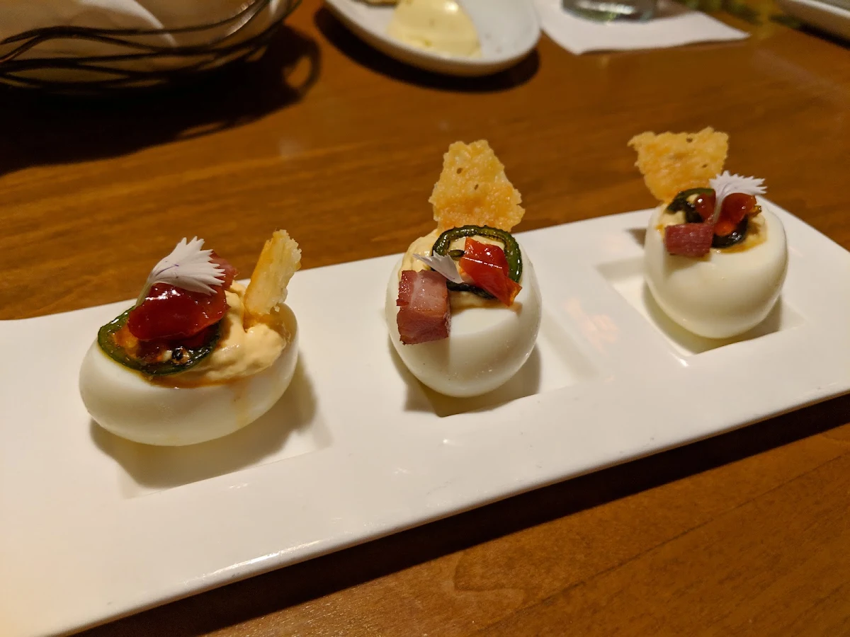 Pancetta Deviled Eggs