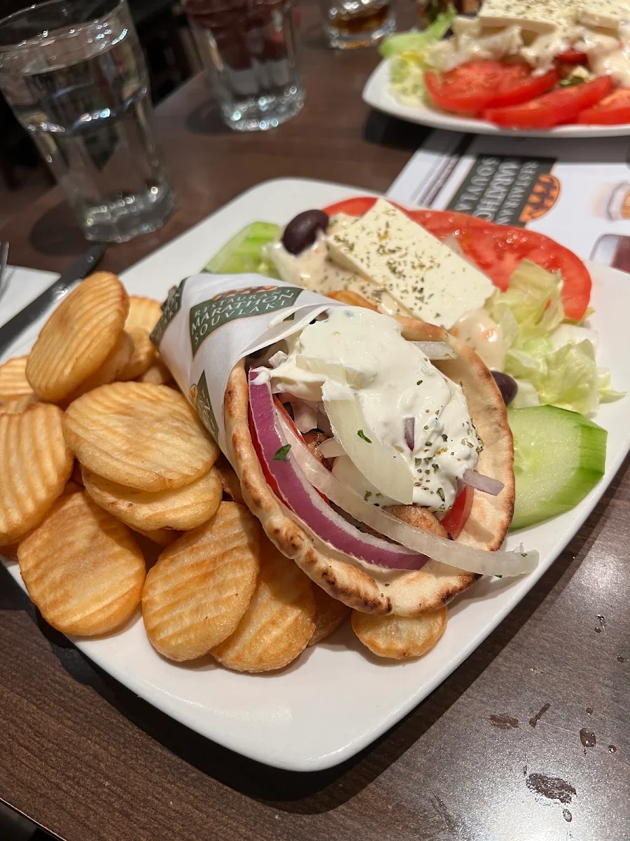 Chicken Souvlaki Plate