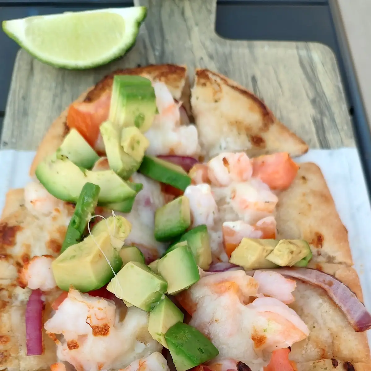 Tequila Shrimp Flatbread