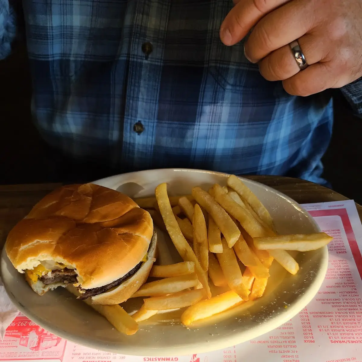 Burger and Fries