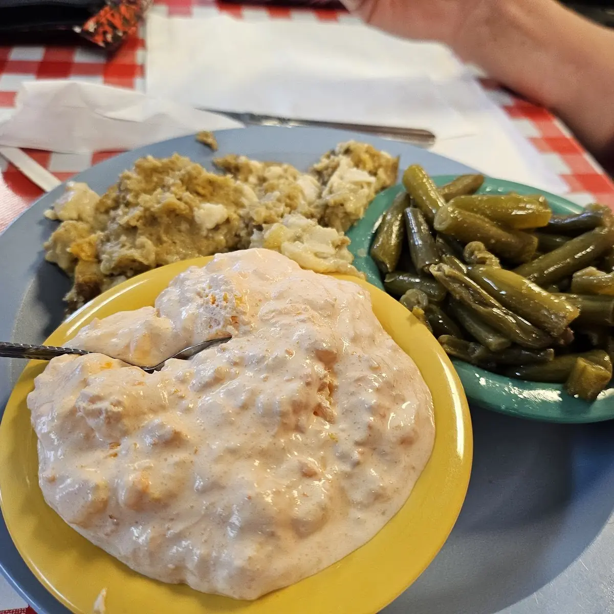 Chicken Casserole Orange Salad Green Beans