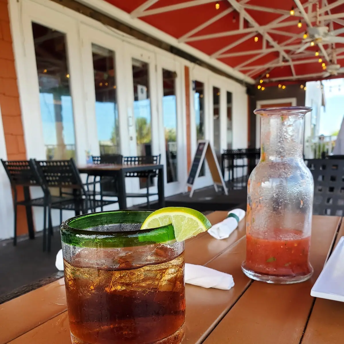 Cocktail and Salsa Picante