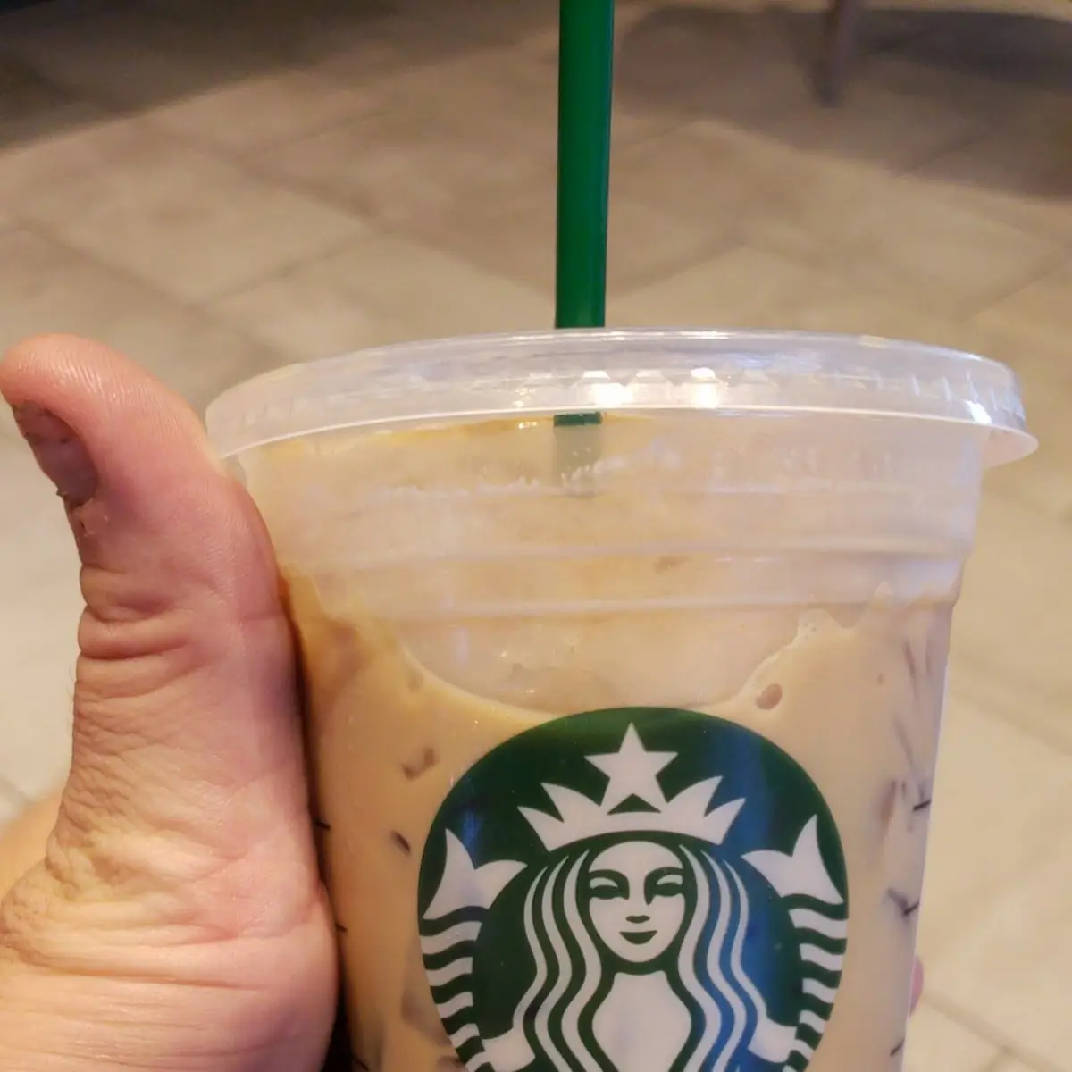 Iced Starbucks Blonde Vanilla Latte