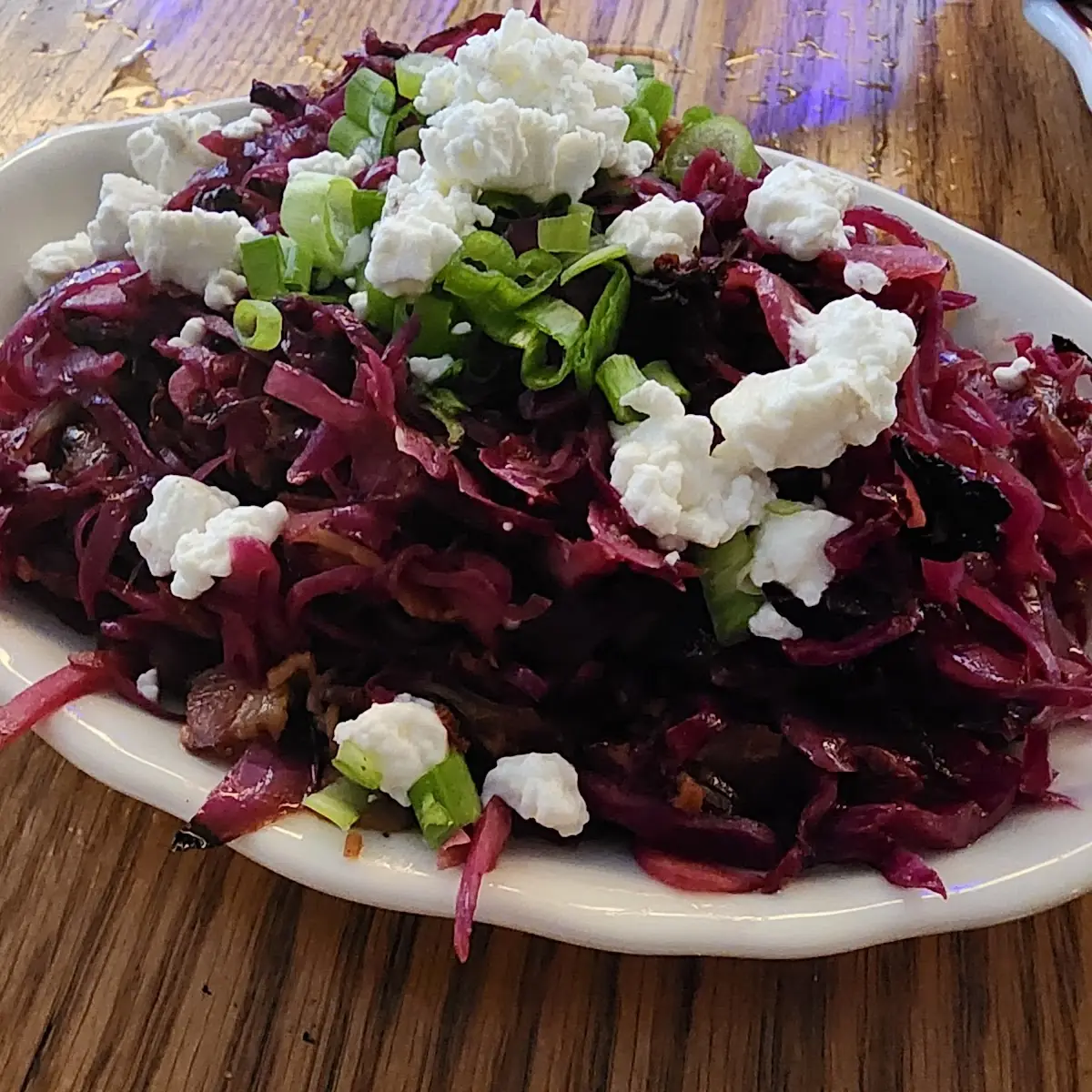 Cast Iron Charred Purple Cabbage