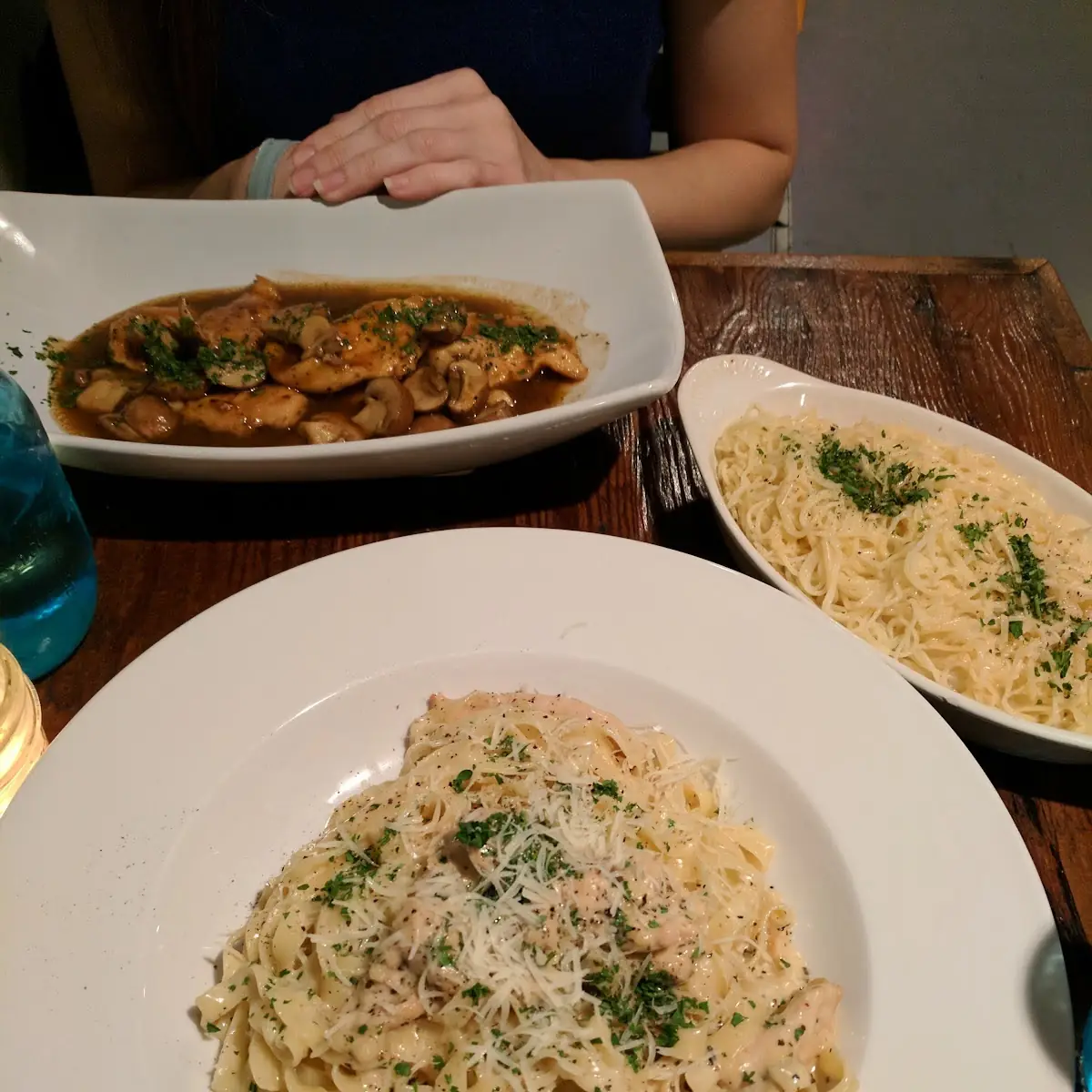Fettuccine Alfredo with Chicken & Chicken Marsala