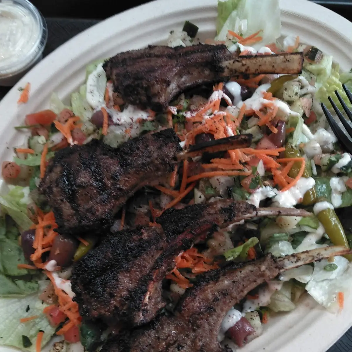Fresh Lamb Kebab Salad