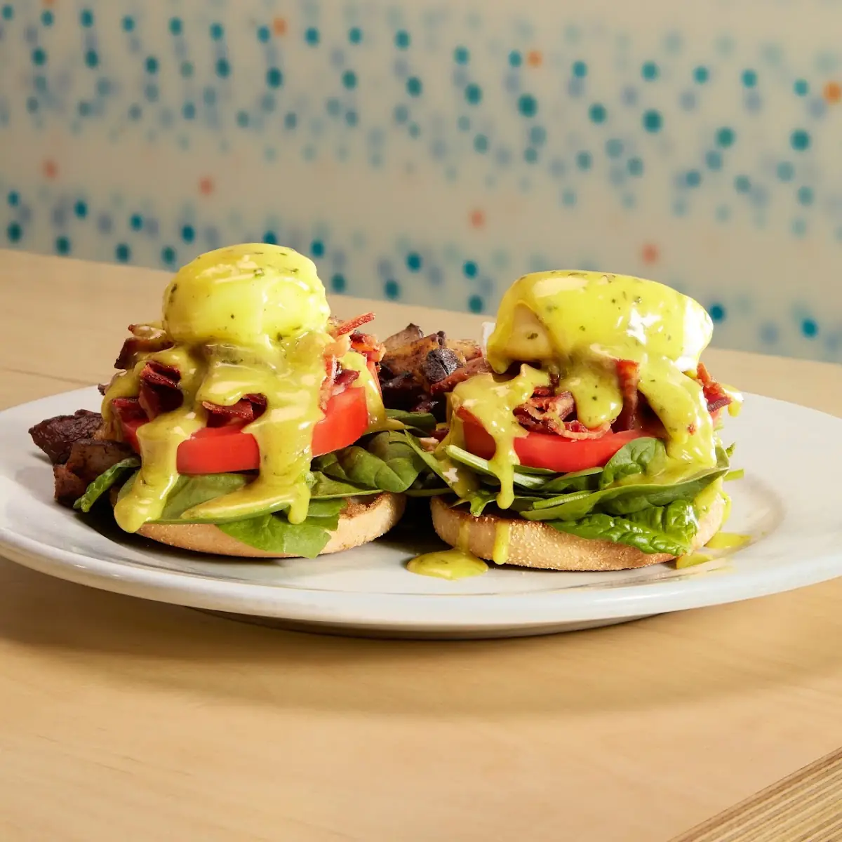 Shrimp Scampi Benedict