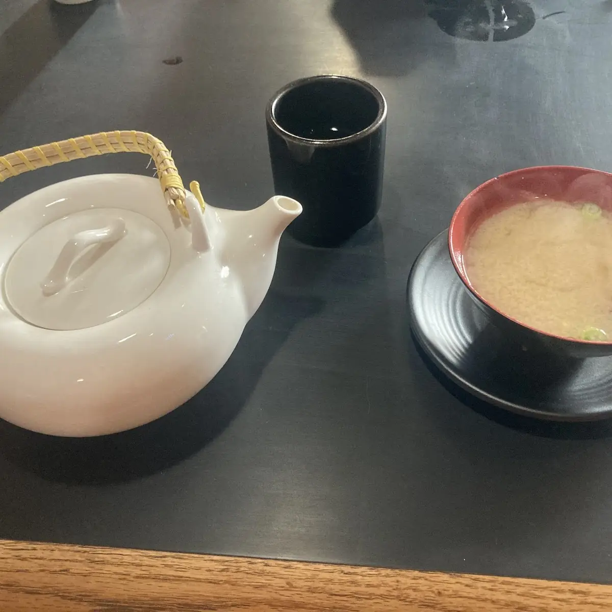Miso Soup and Green Tea