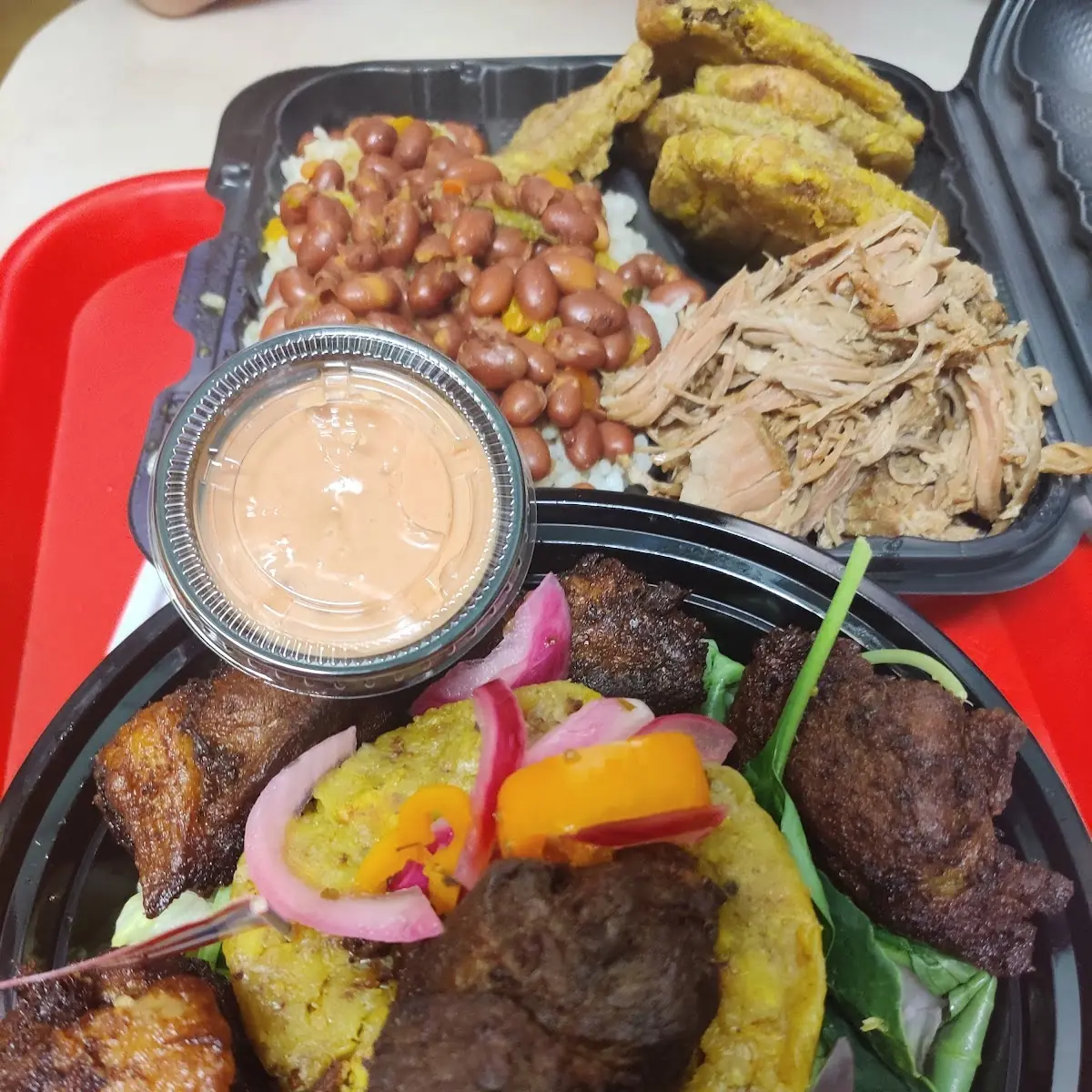 Mofongo Y Carne Frita