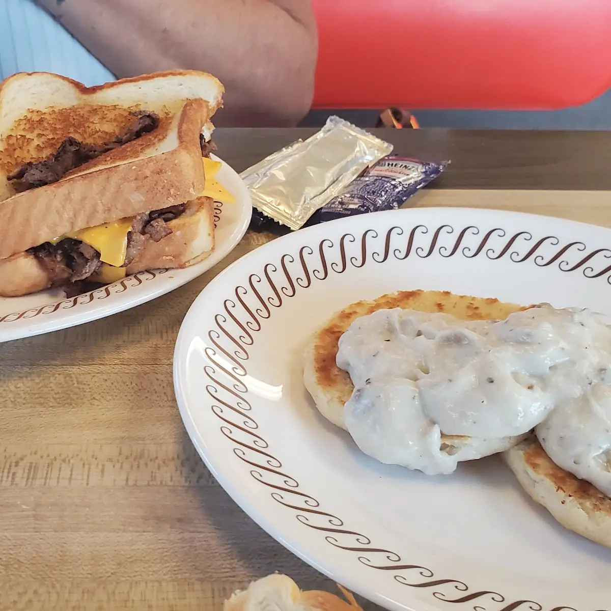 Philly Steak Sandwich with Biscuits & Gravy