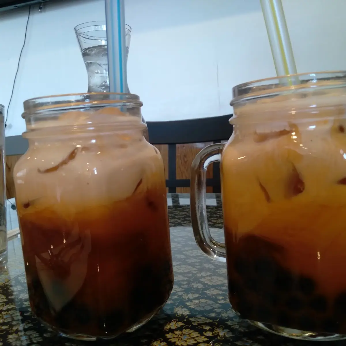 Thai Iced Tea with Boba