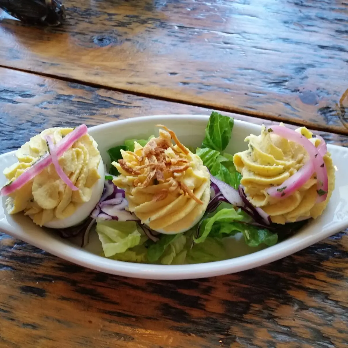 Blue Cheese Deviled Eggs