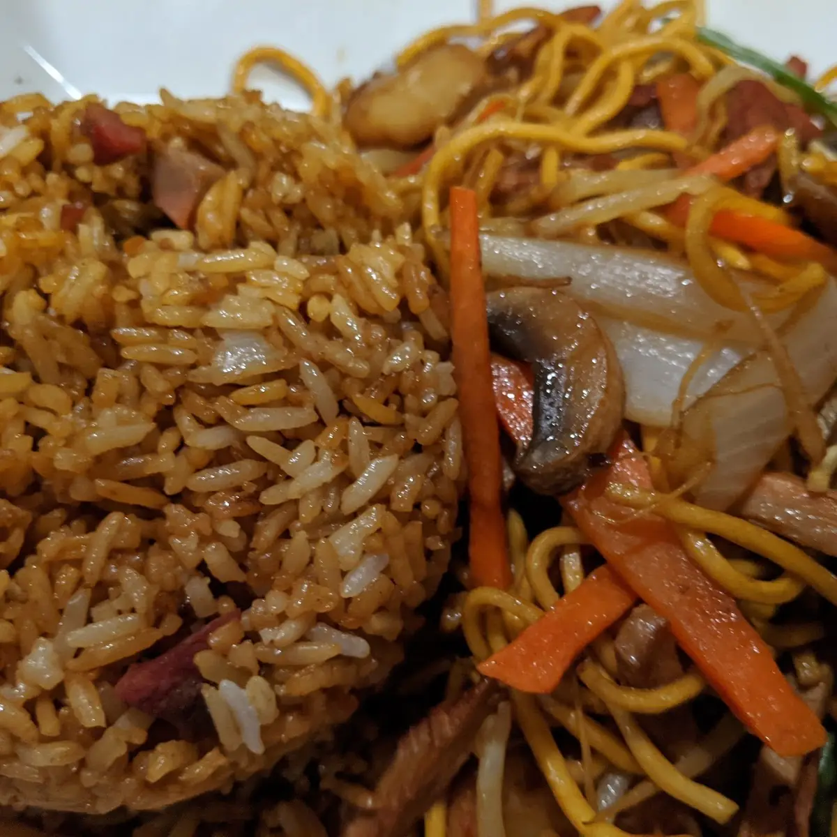 Pork Lo Mein with Fried Rice 4