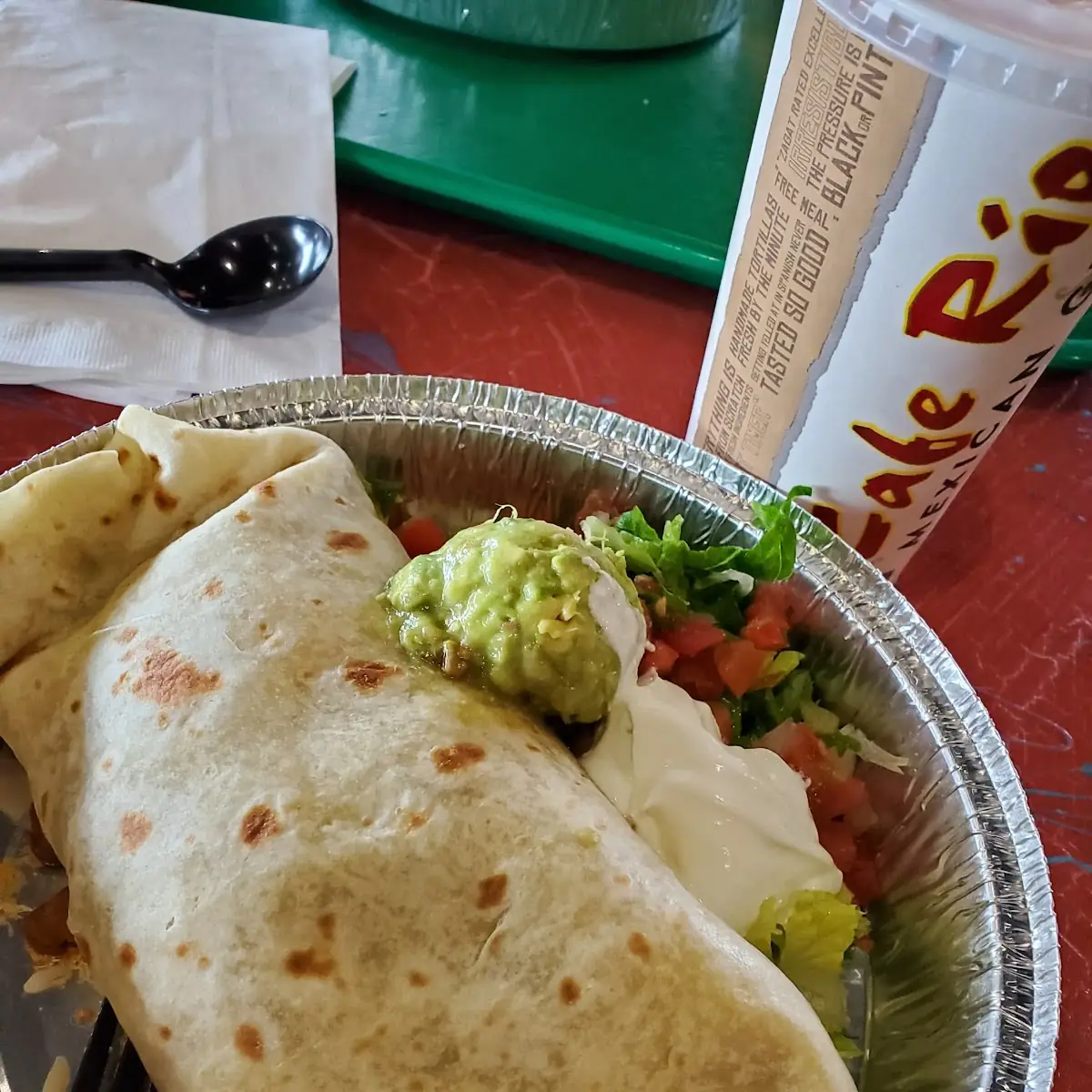 Shredded Chicken Burrito Deluxe