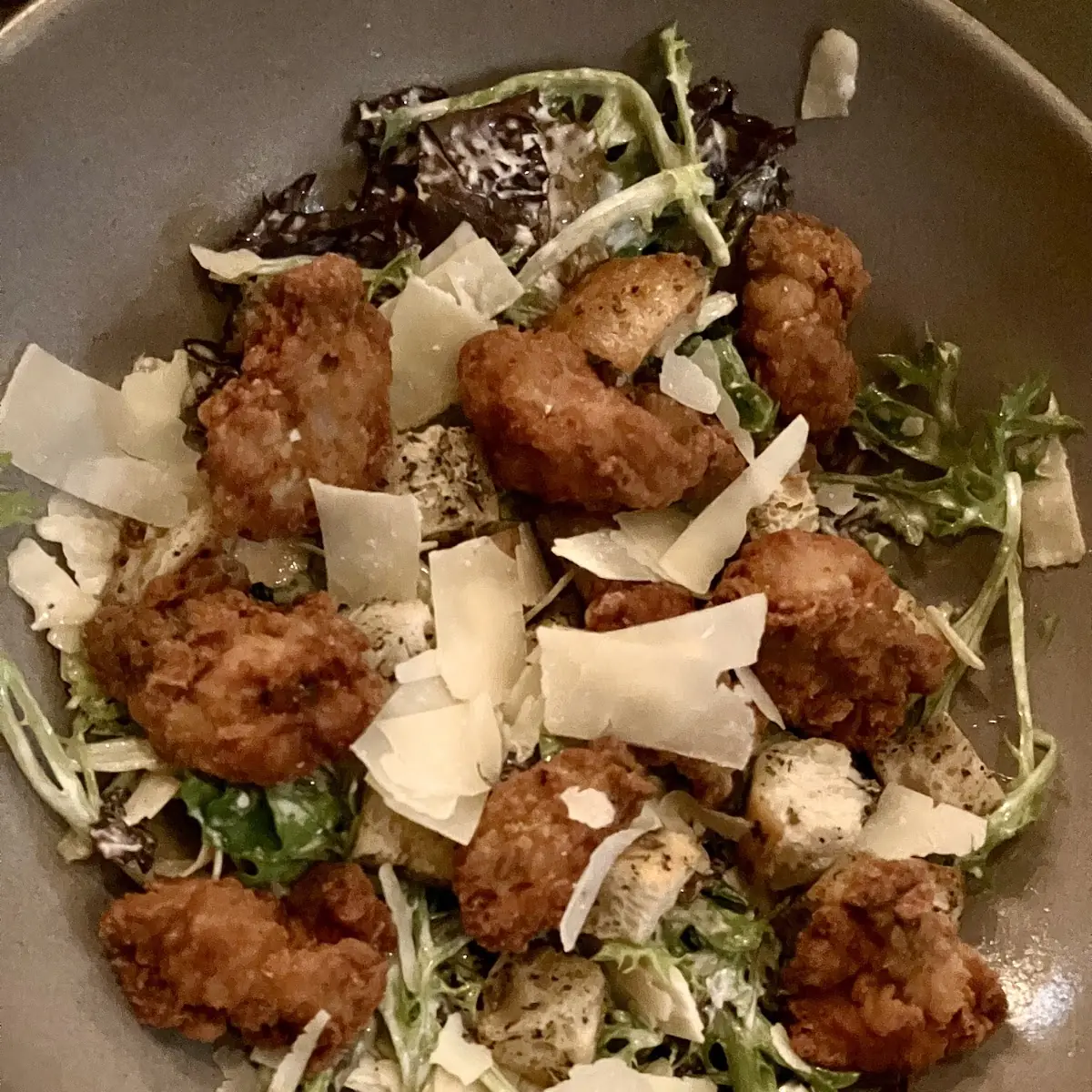 Fried Oyster Salad