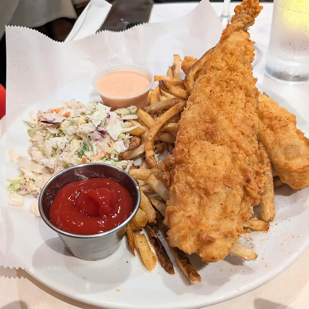 Fried Jumbo Gulf Fantail Shrimp