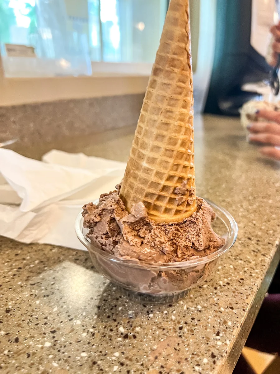 Chocolate in a Waffle Cone