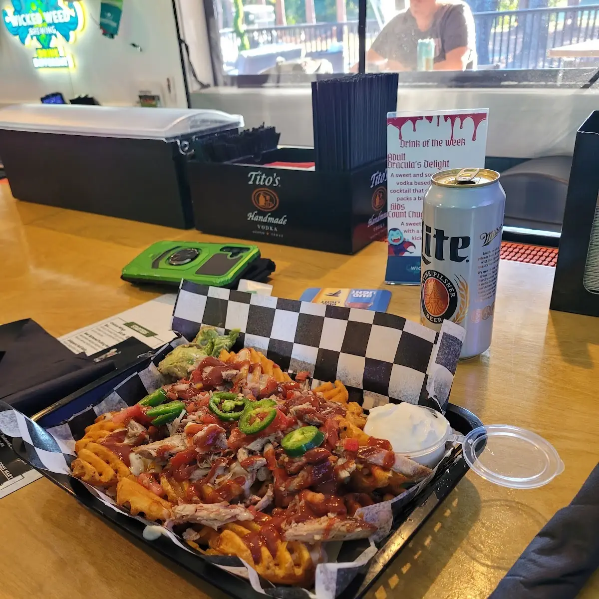 Nacho Waffle Fries with Cheese