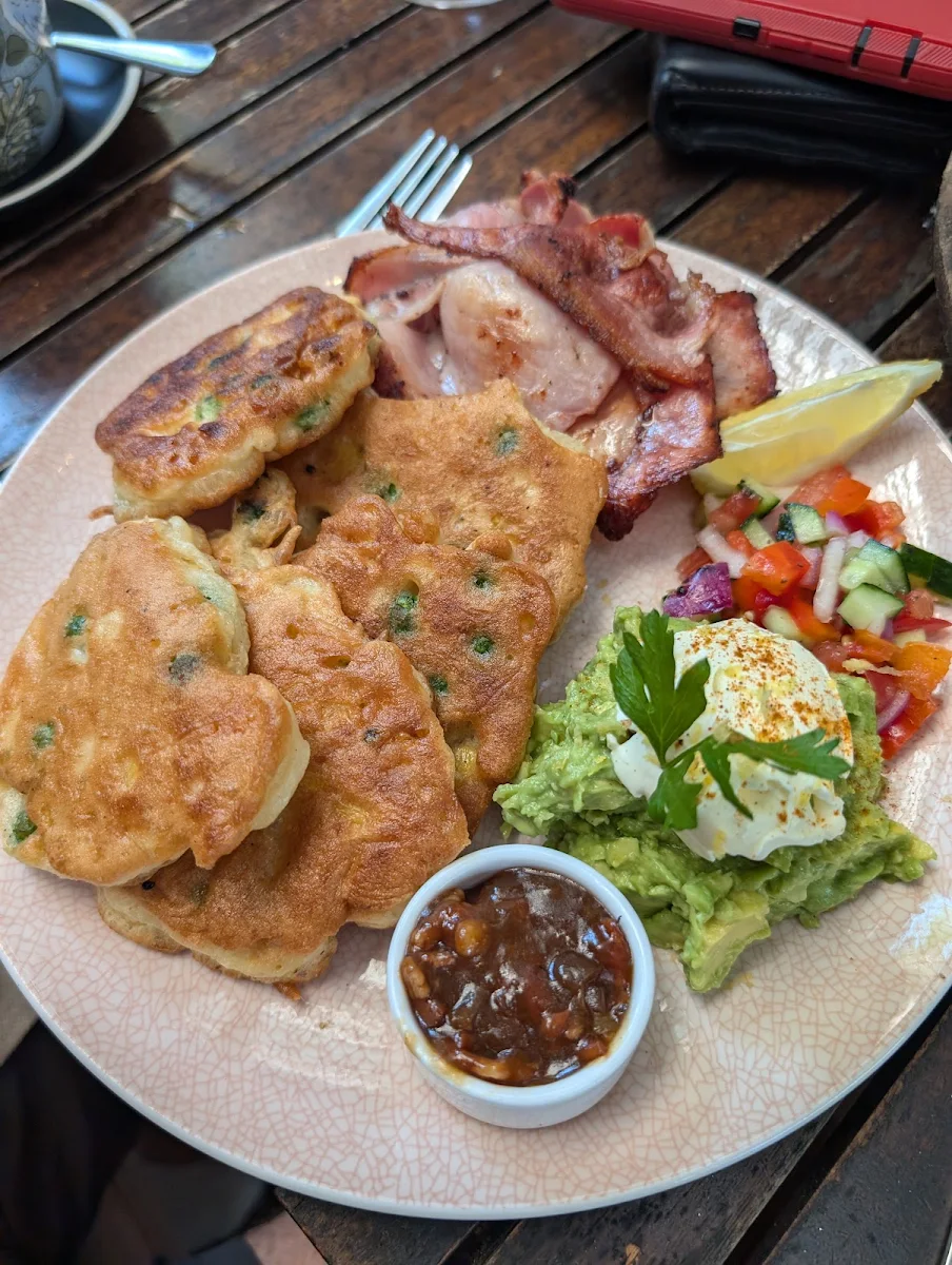 Corn Fritter, Birdies Espresso