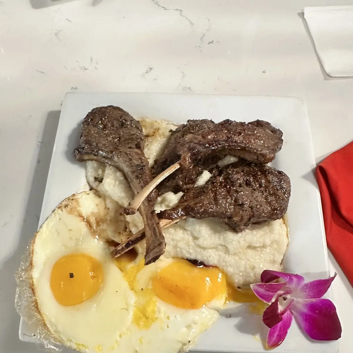 Lamb Chops & Eggs