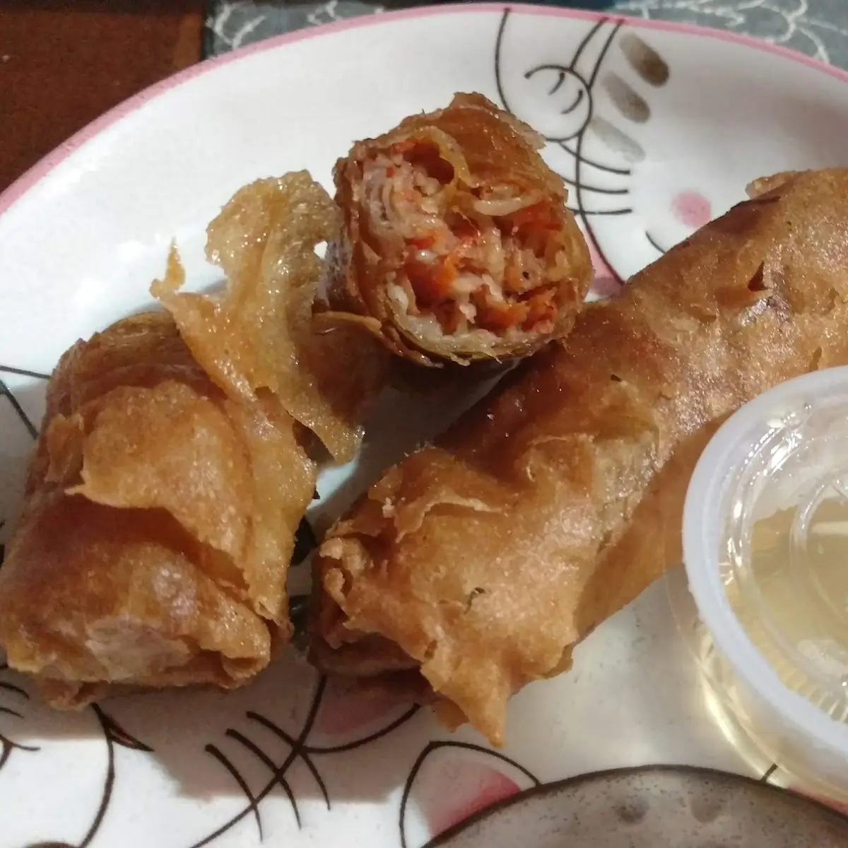 B8. Bún Tôm Nướng Chả Giò