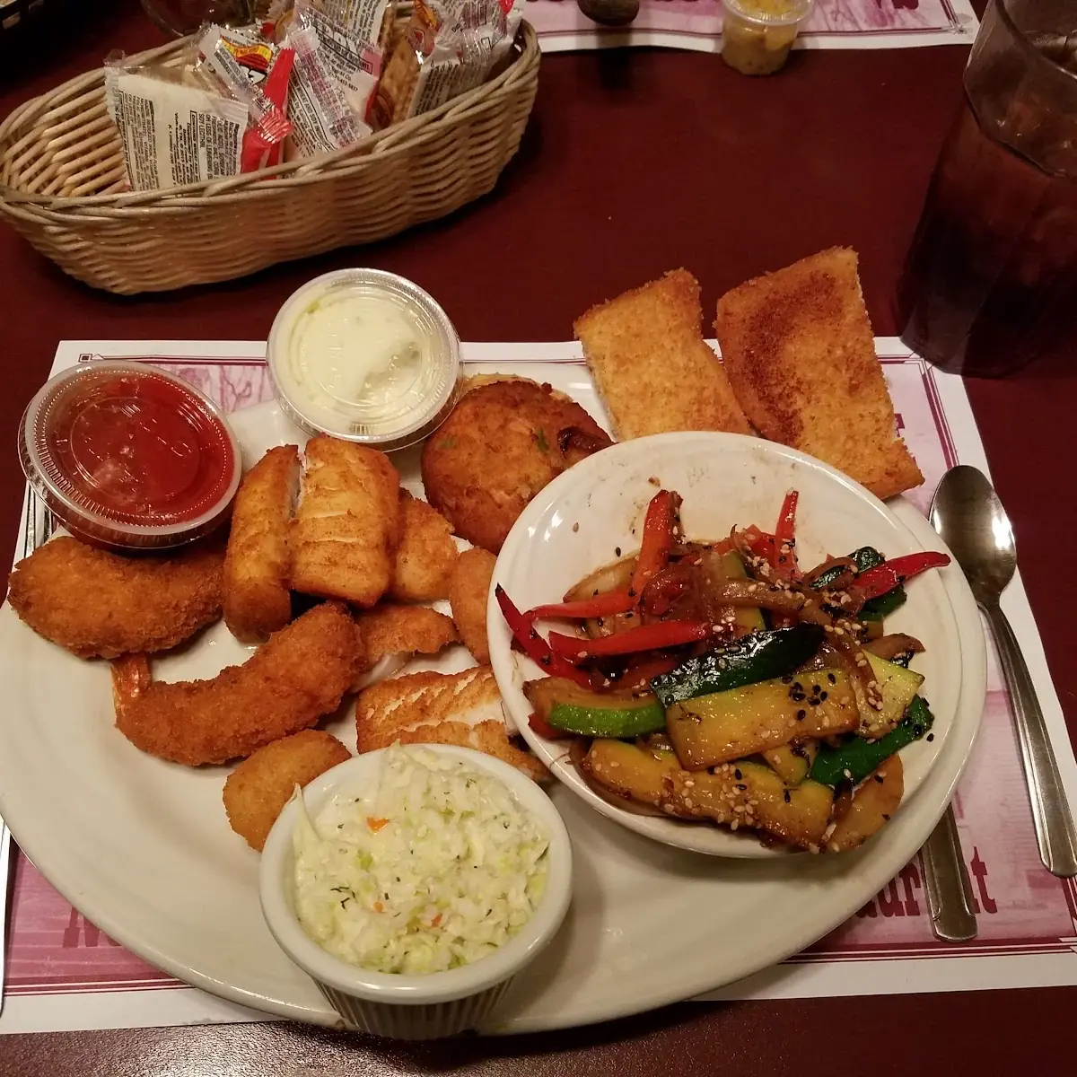 Golden Fried Seafood Platter