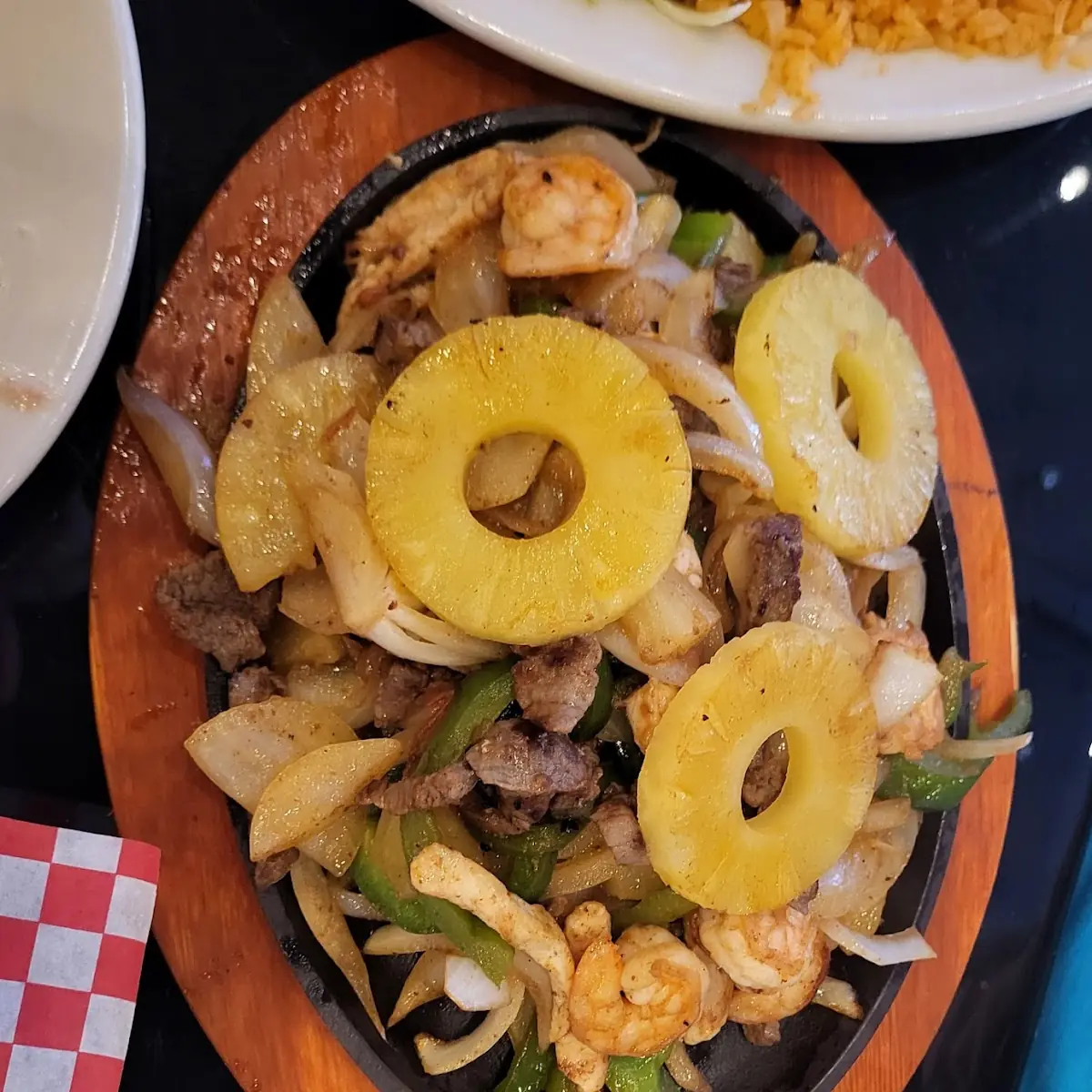 Chicken Fajitas with Pineapple Rings