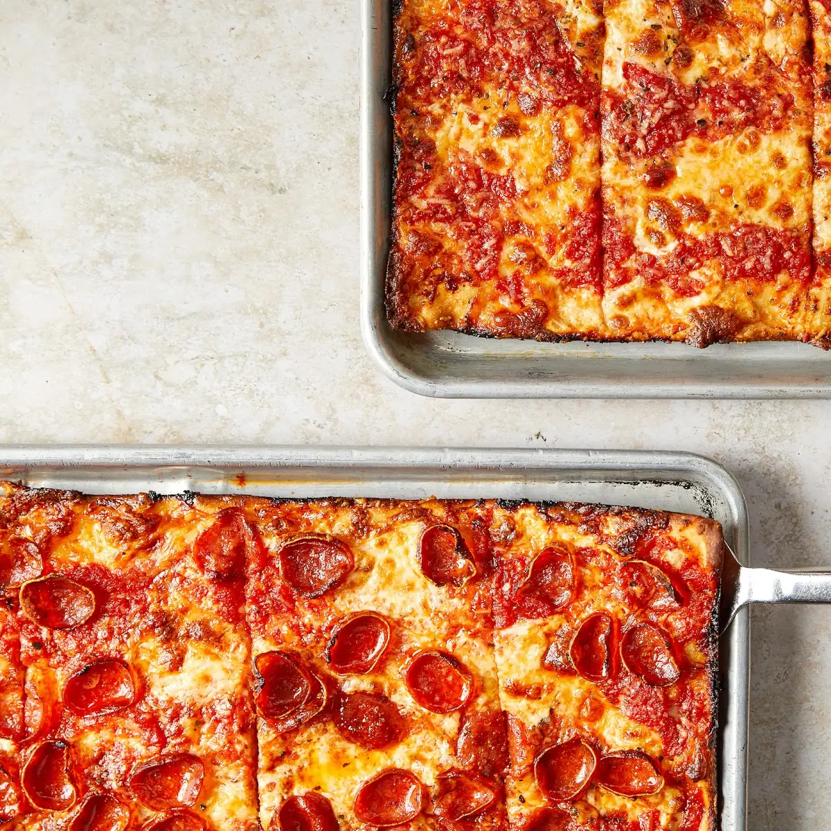 Pizza Della Nonna Thin Crust Sicilian Style Pan Pizza