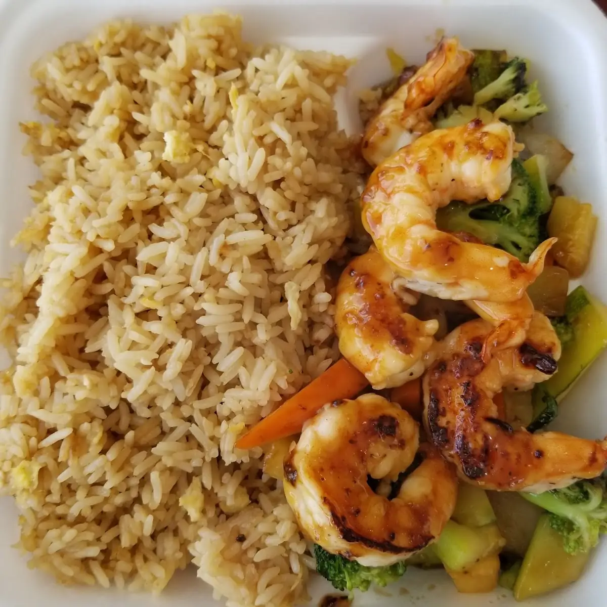 Hibachi Shrimp with Mixed Vegetables