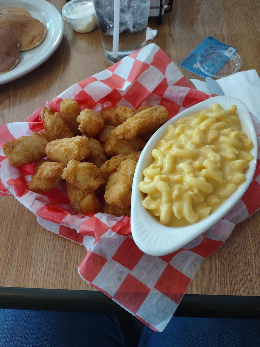 Fish Bites and Mac and Cheese