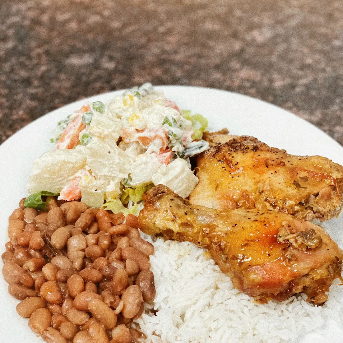 Roasted Chicken with Potato Salad