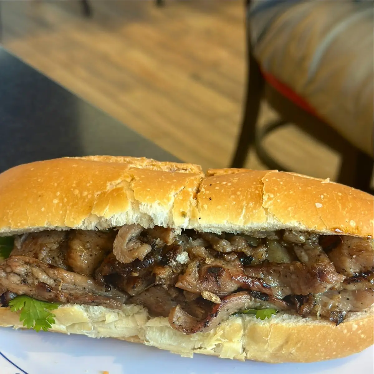 Grilled Pork Banh MI Sandwich