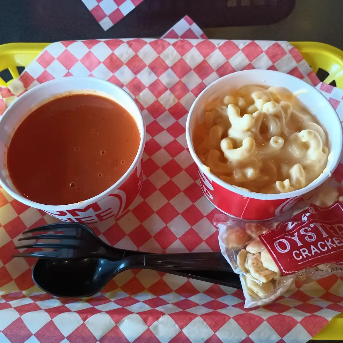 Tomato Soup and Mac& Cheese