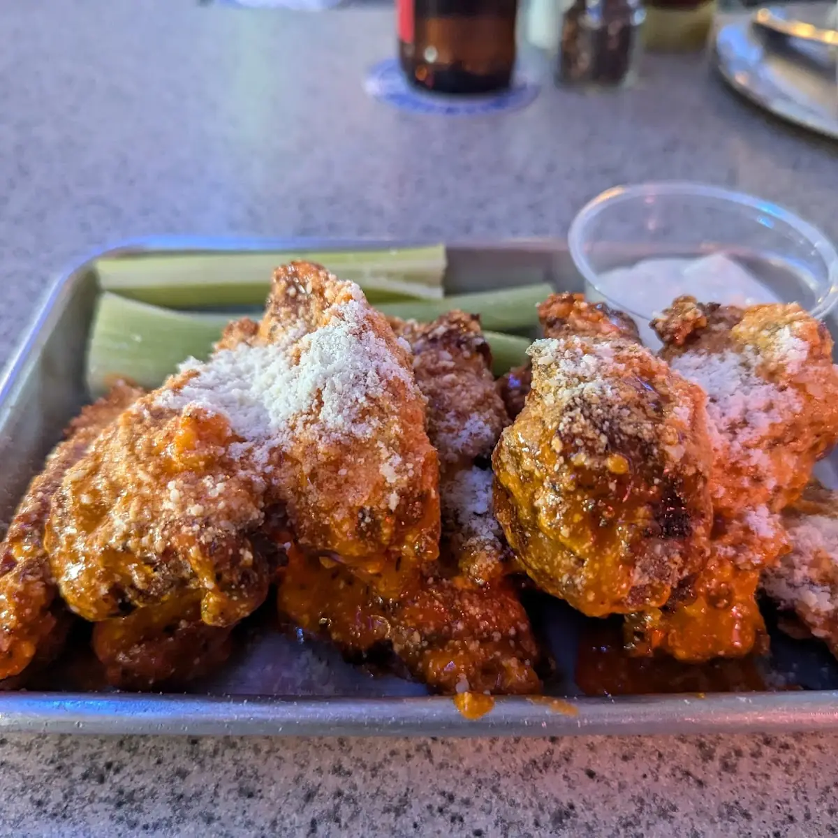 Hot Garlic Parmesan Wings