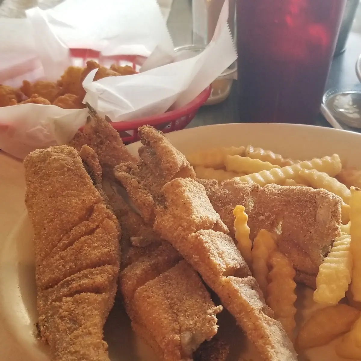Large Catfish Dinner