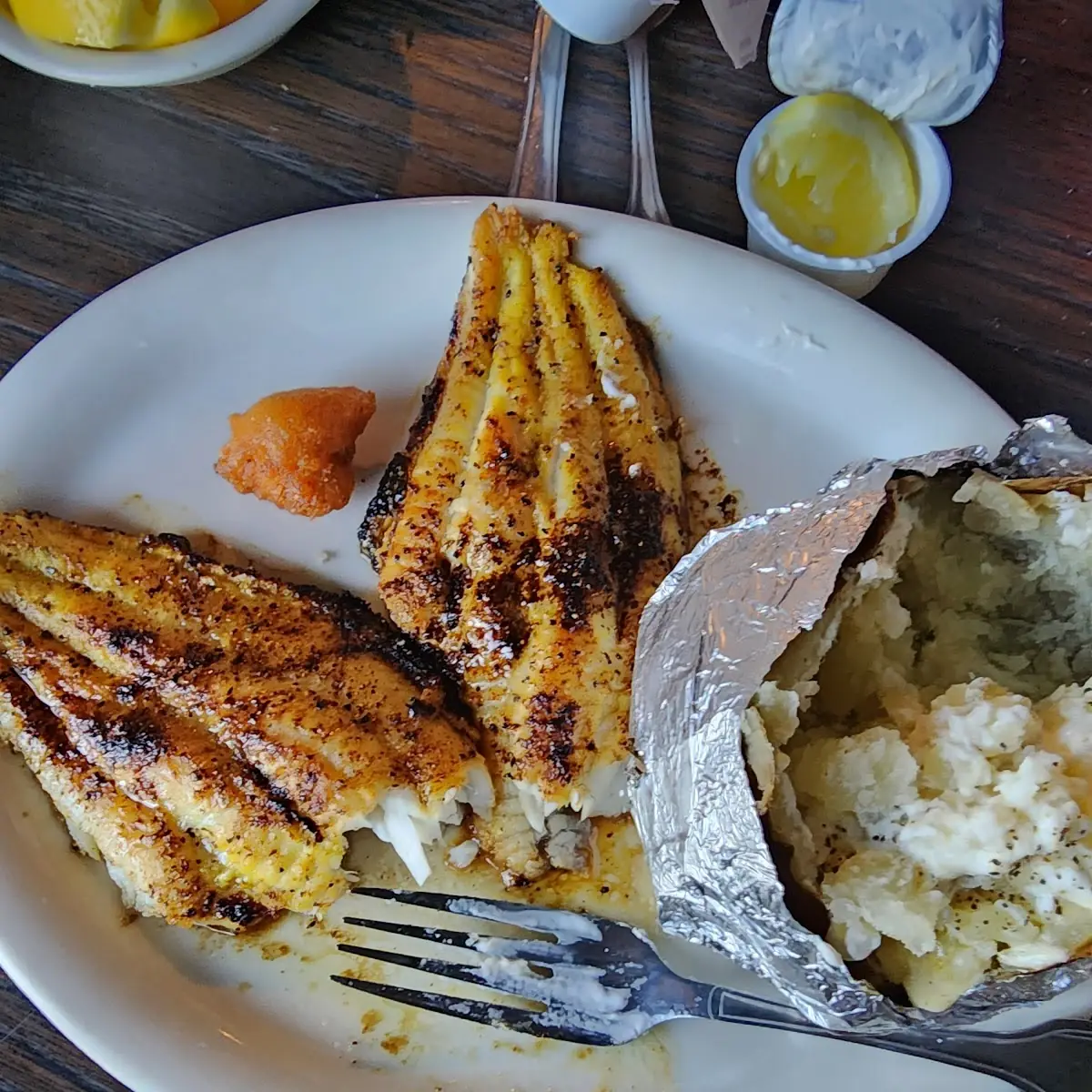 Lemon Pepper Catfish Dinner