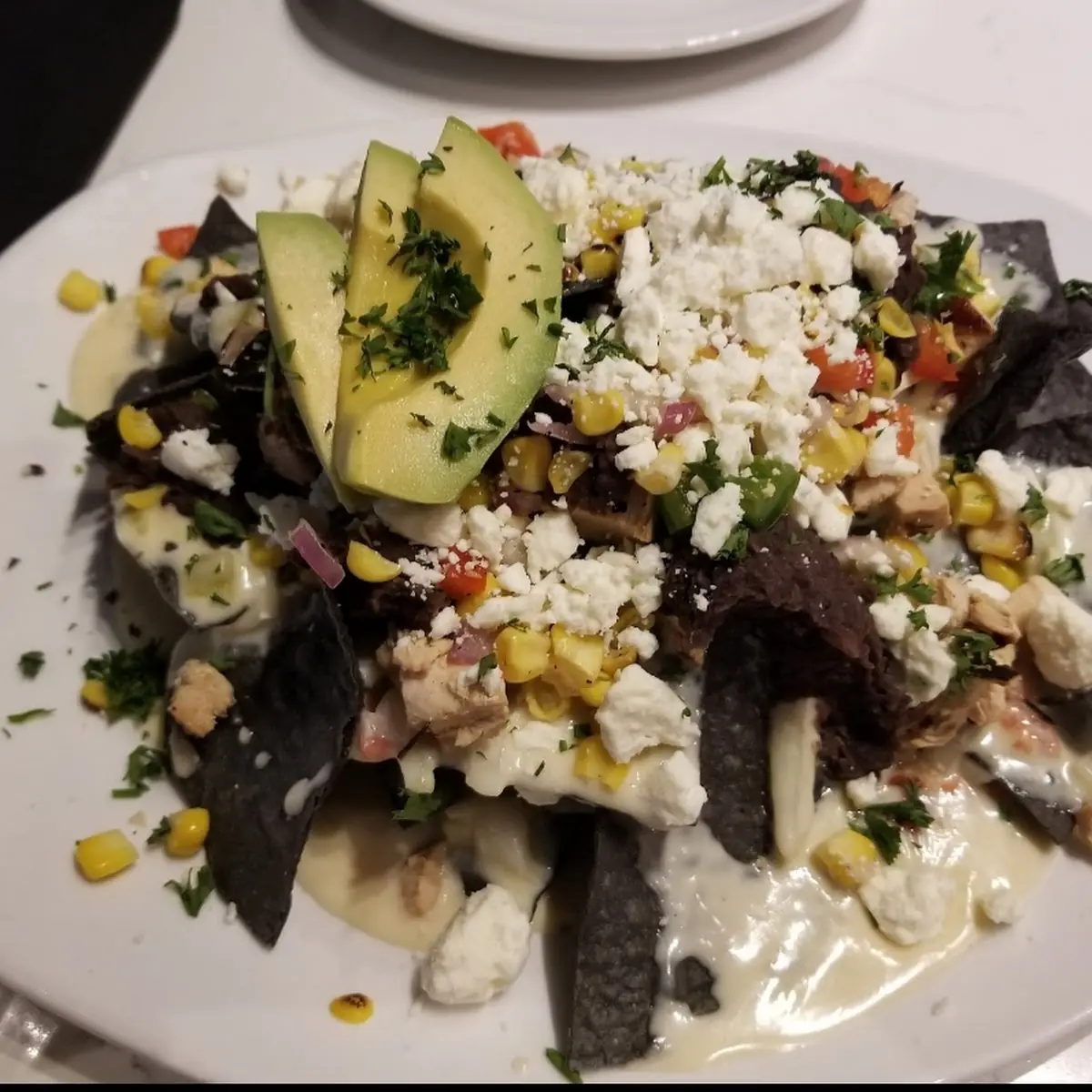 Blue Corn & Chicken Nachos