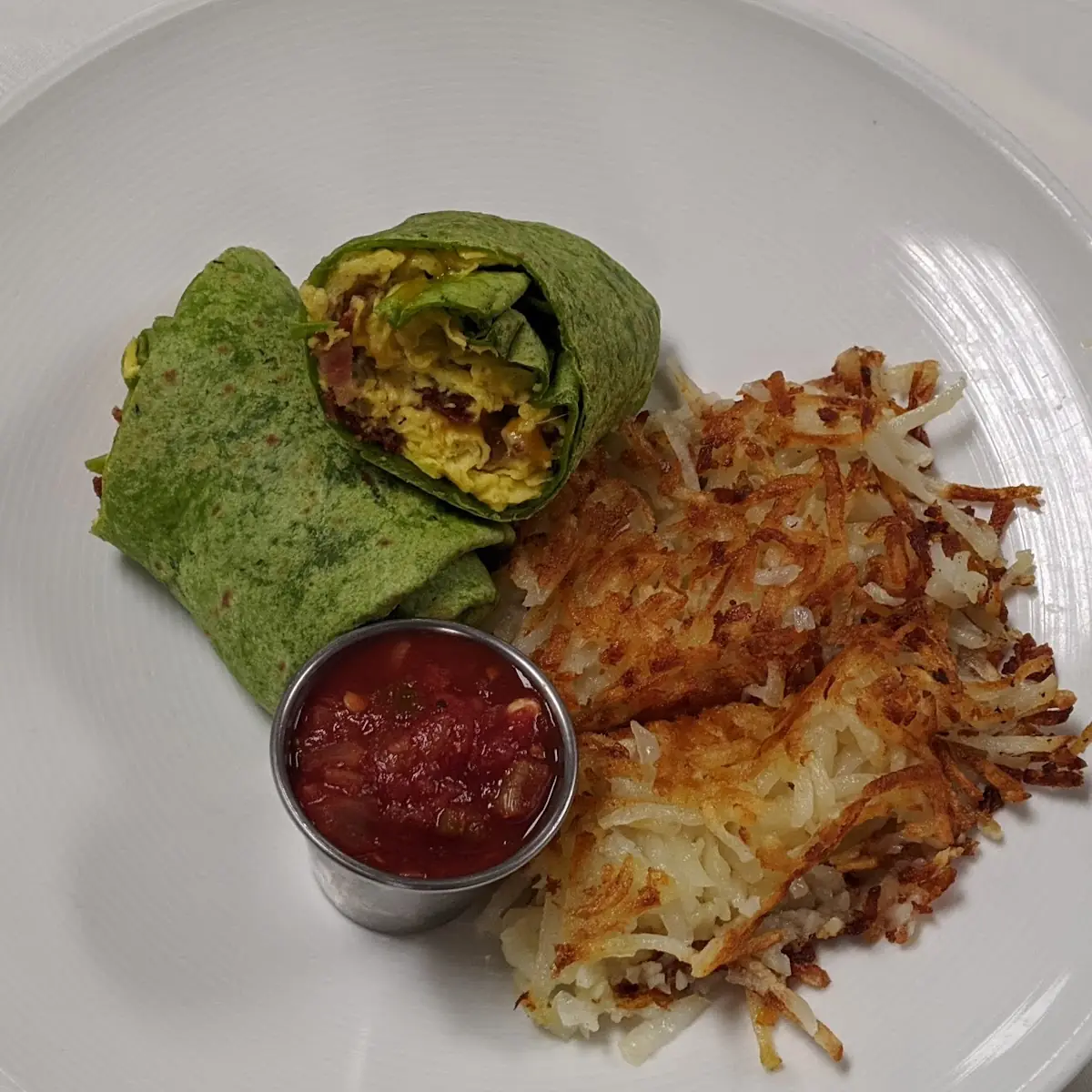 Breakfast Burrito with Hashbrowns