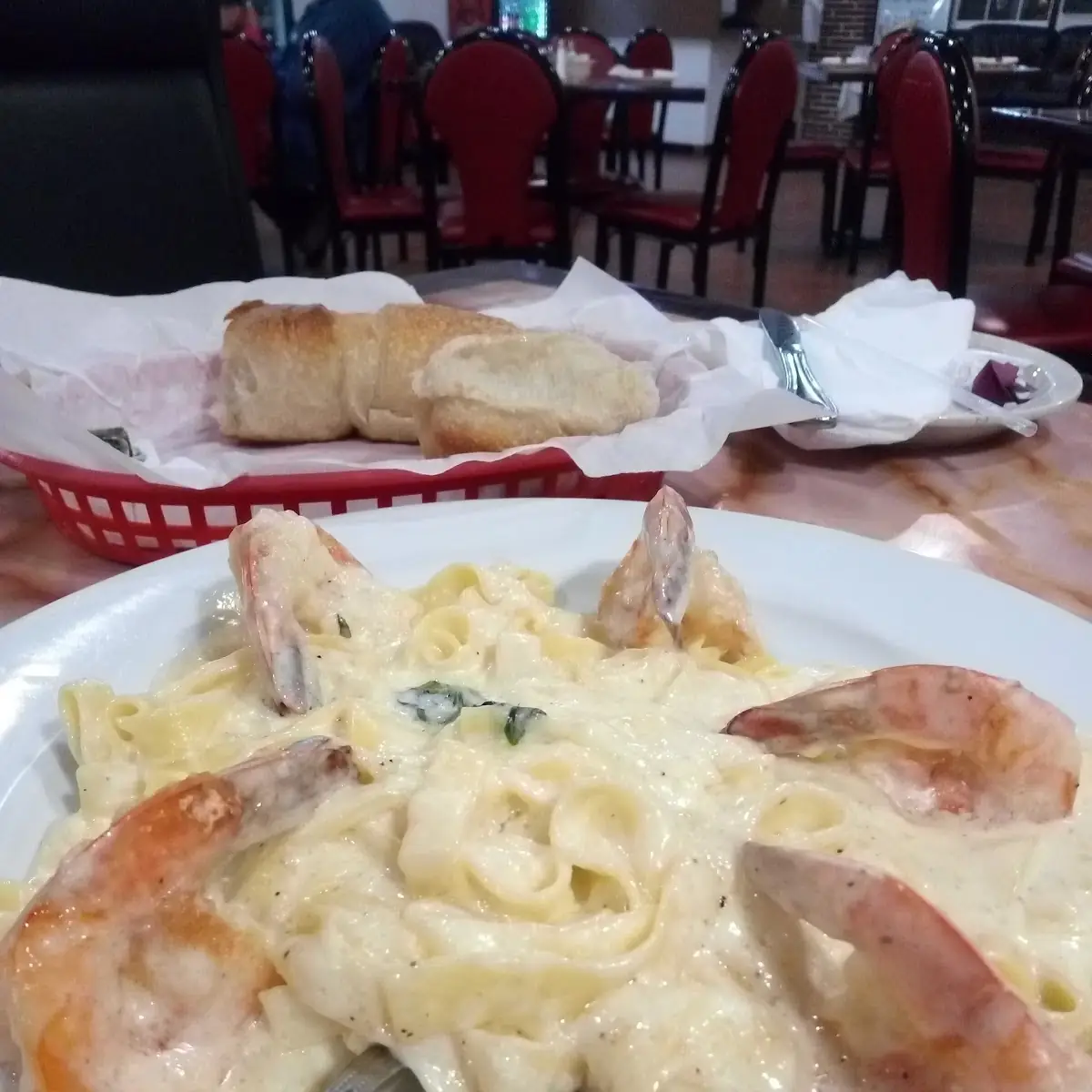 Lobster Tail Alfredo