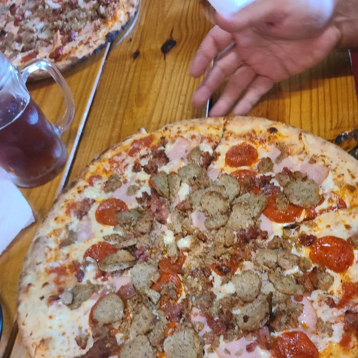 Pepperoni and Sausage Pizza