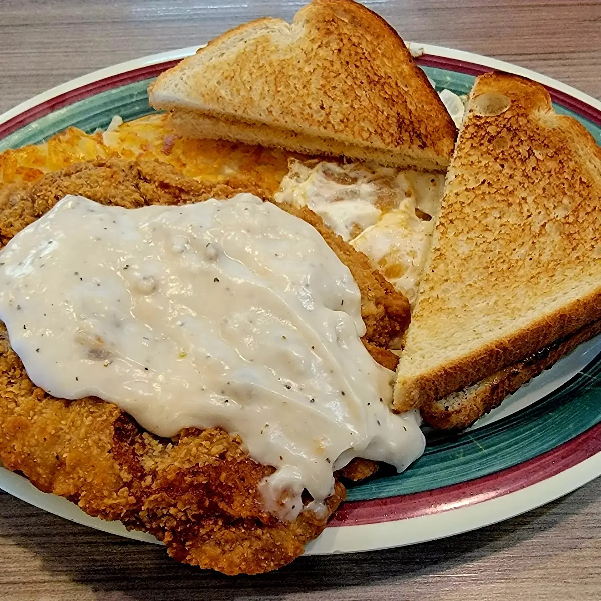 Chicken Fried Steak with 2 Eggs