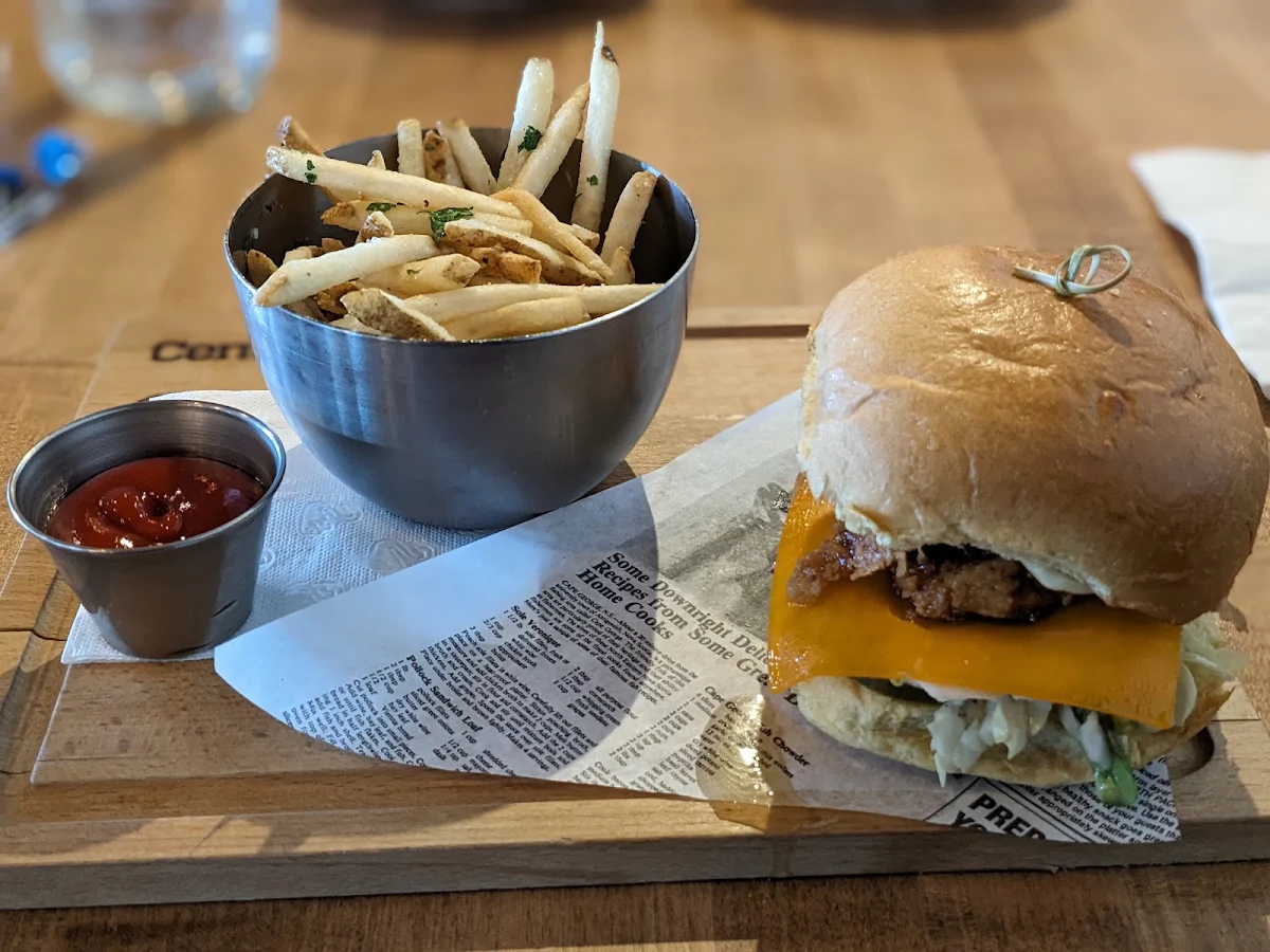 Honey Fried Chicken Sandwich, Central Social Hall